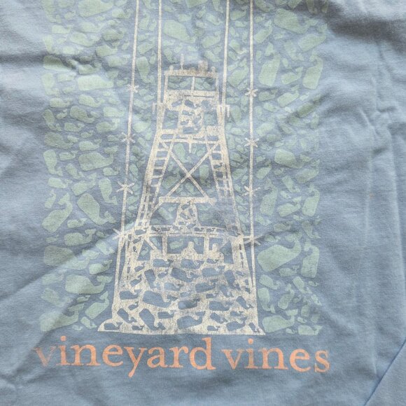 VINEYARD VINES Boy's Long Sleeve T-Shirt | Medium | Light Blue Whale Cotton Tee - Picture 6 of 6